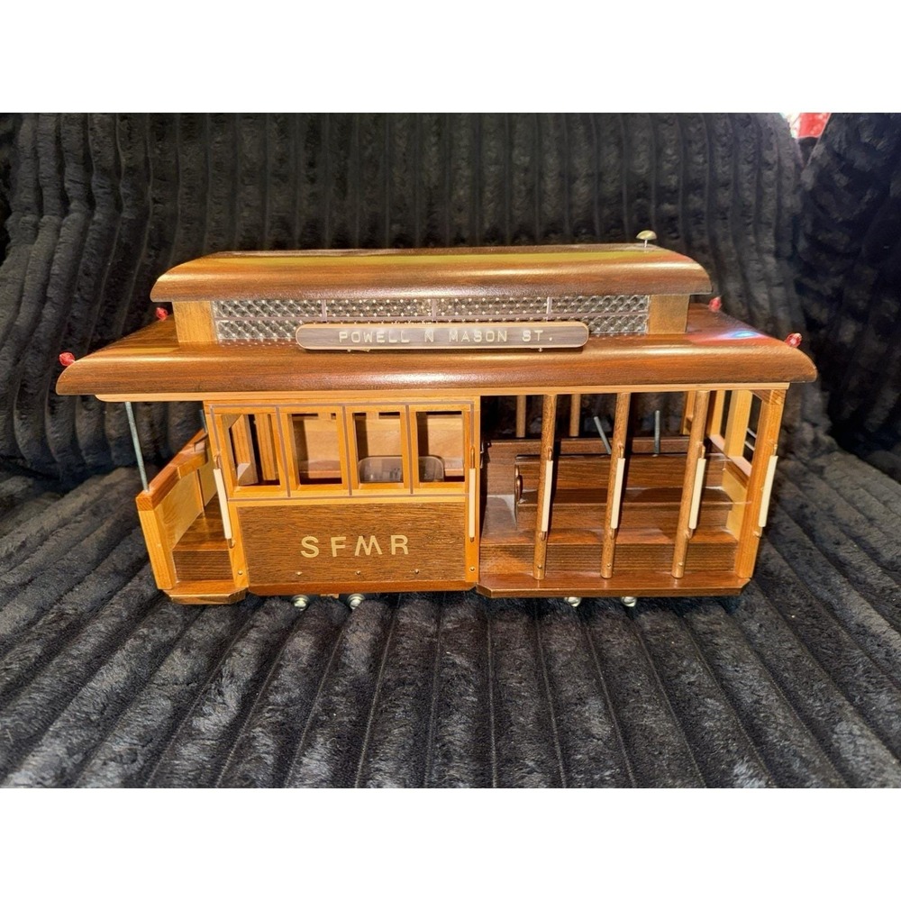Reuge Handmade San Francisco Street Car Music Box by Nate Gruenberg 1977 -Works!